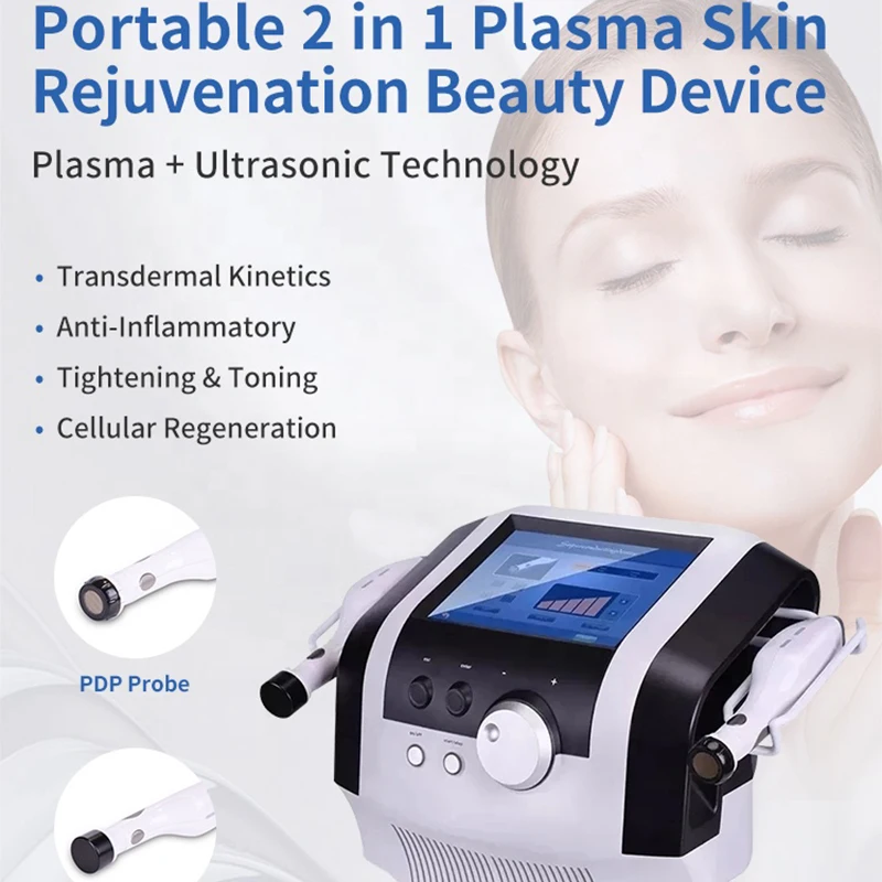 2 In 1 Newest Plasma Shower For Acne Multifunction Facial Lifting Acne Removal Ultrasound Plasma Shower Machine