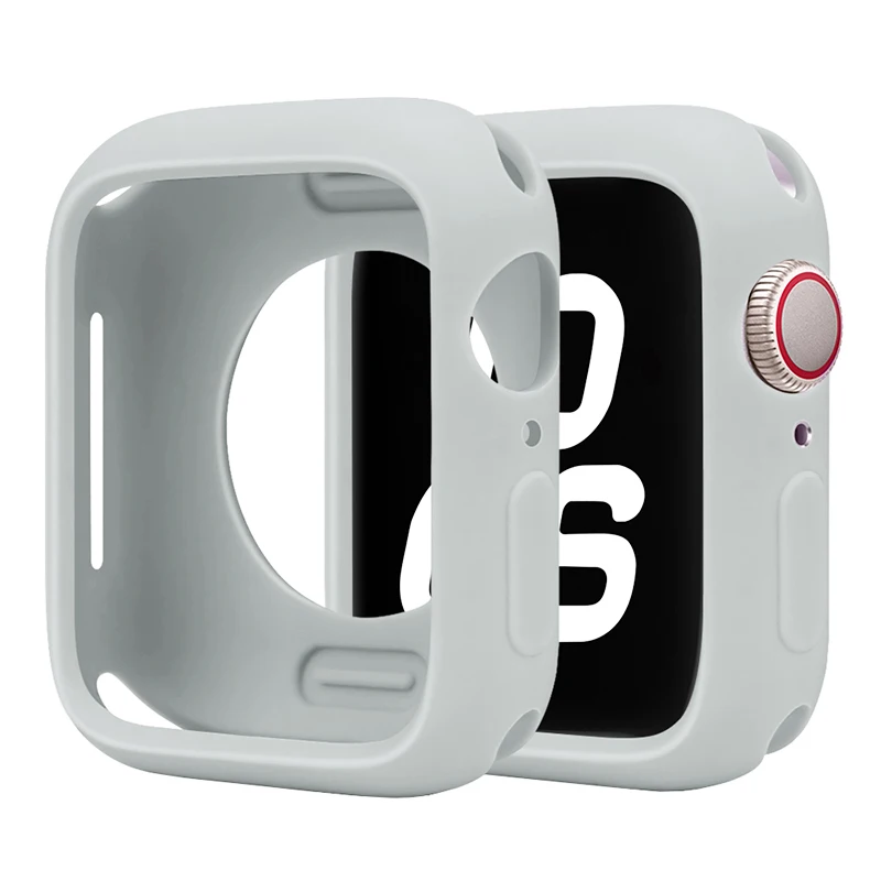 Silicone Protective Bumper Case for Apple Watch Accessories
