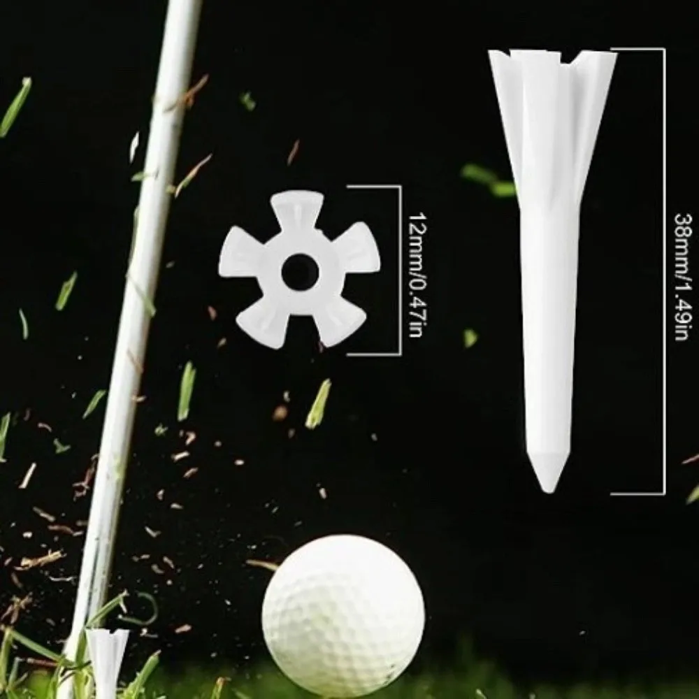 Durable Unbreakable Golf Tee Set 5-Prong Head – Reduced Friction Golf Ball Holder
