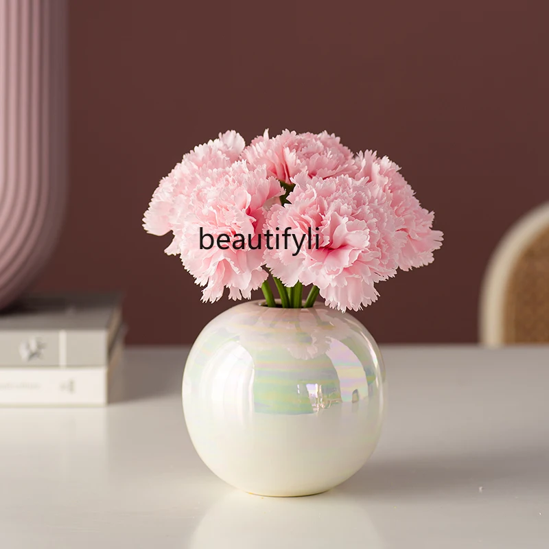 

yj Emulational Flower Decoration High-End New Living Room Decoration Flower Decoration Table Flower