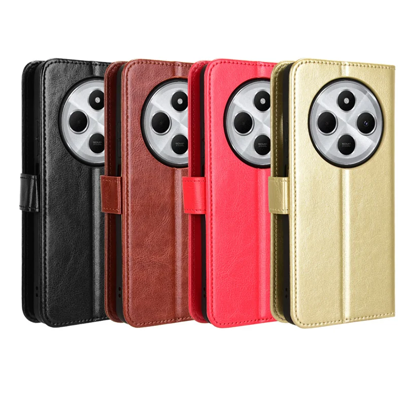Luxury Flip PU Leather Wallet Case with Lanyard and Stand