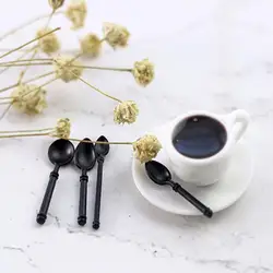Accessoires de poupée, Mini cuillère, modèle tendance, respectueux de l'environnement, pour maison de poupée, 1/12 ou 1/6 