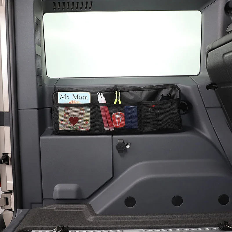 Tumukiw Trunk Organizer For INEOS Grenadier (2020-2025) - Left Side Storage Bag, Black Oxford Cloth - View #7