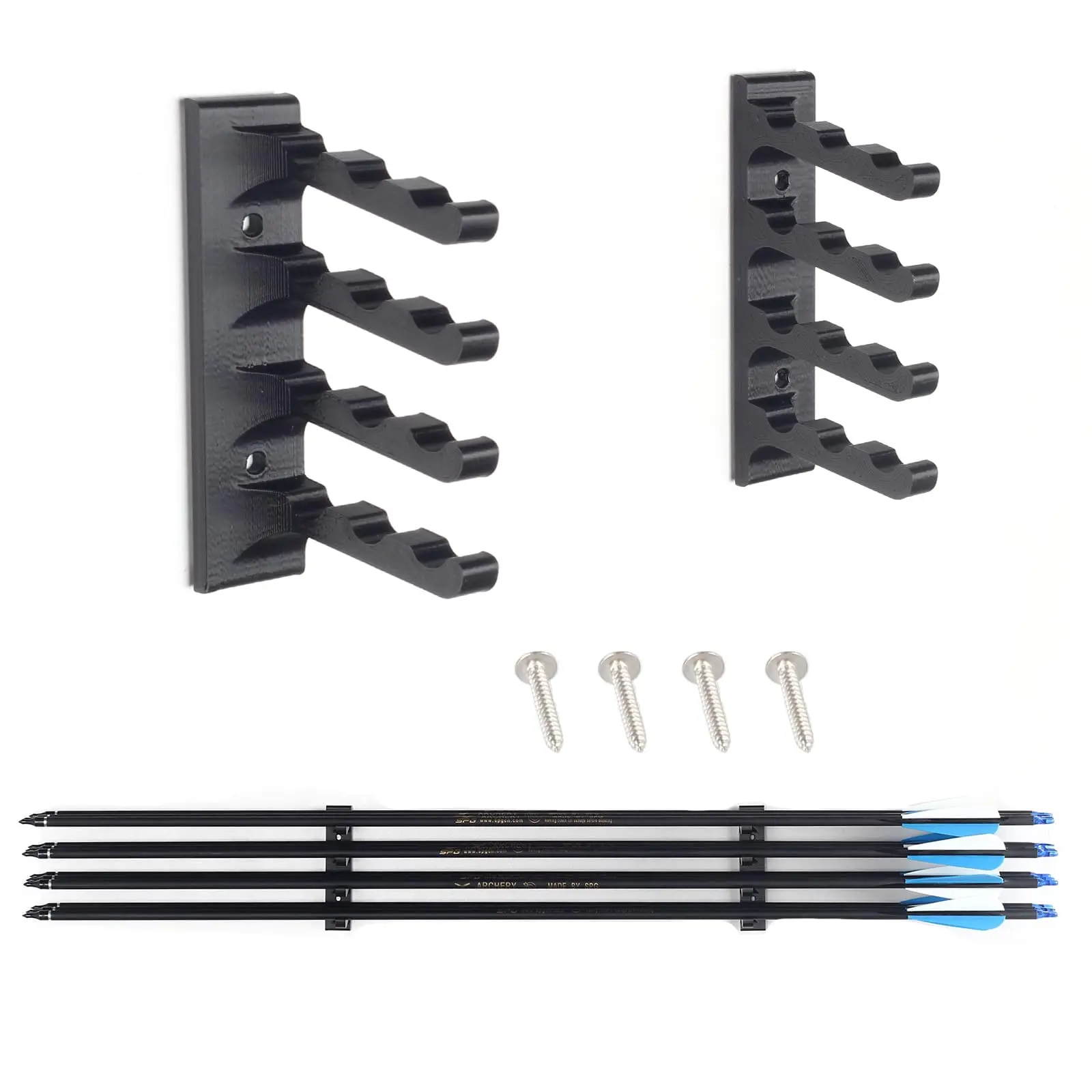 

Archery Wall-Mounted Brackets Arrow Holder- 12 Arrows Display Hanger Brackets Rack for Wall in Home