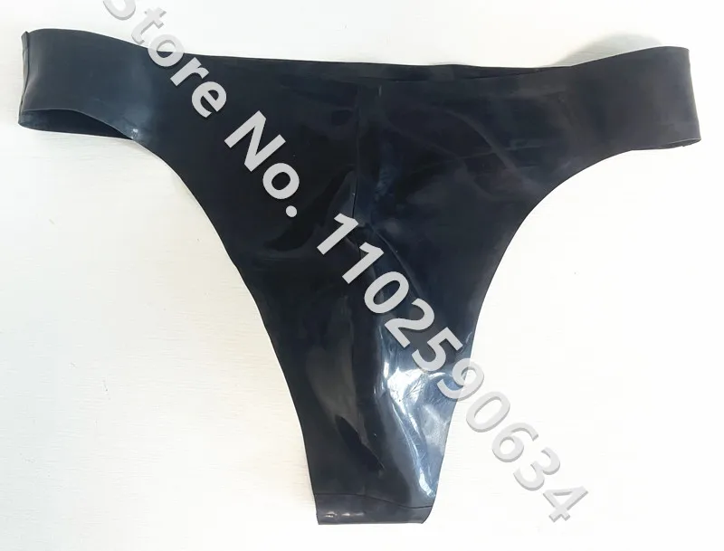 Handmade Latex Underwear Men Latex Rubber T-back Thong G-string Customize male underwear men rubber bodysuit
