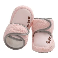 Newborn Winter Warm Snow Boots Non-Slip Soft Soled Walking Shoes Soft Bottom Non-Slip Cozy Thermal Wrap Booties 1