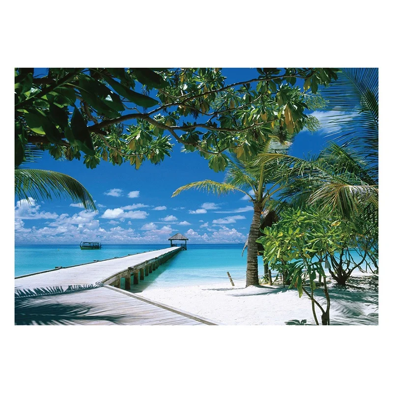 

Jigsaw Puzzle 1000 Pieces 42X27.9 Cm Assembled Adult Jigsaw Puzzle Educational Toy Summer Beach