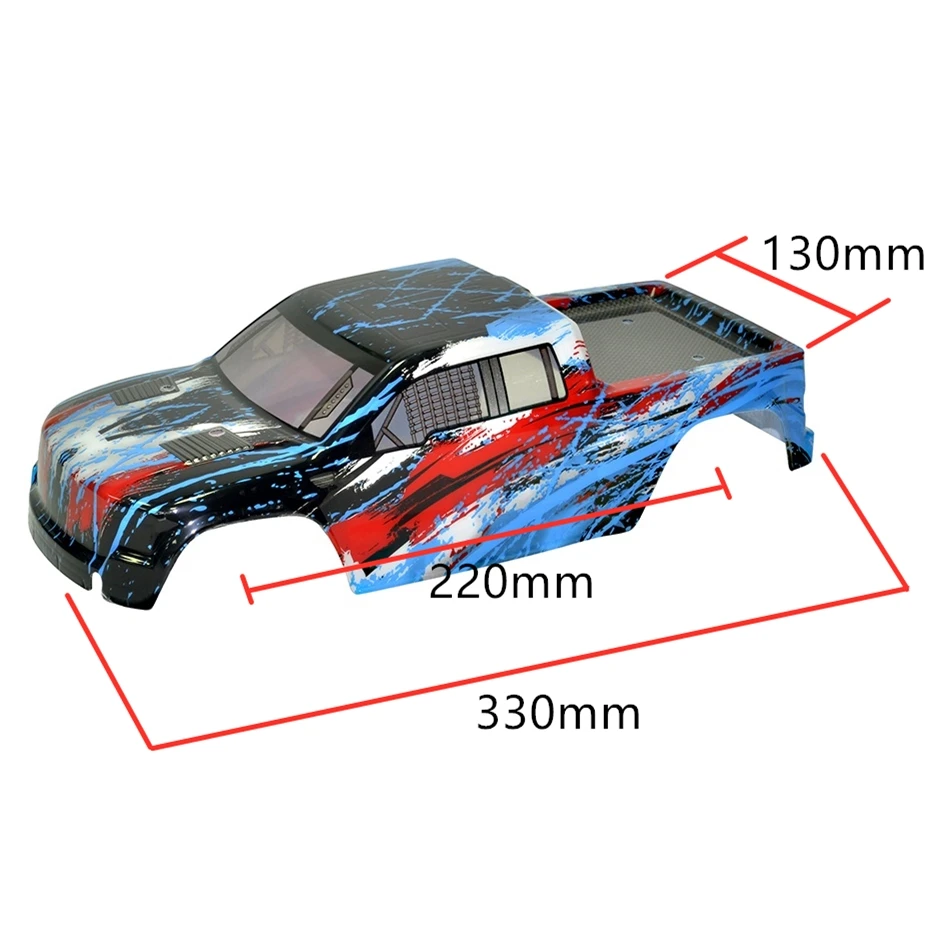 Coque de remplacement HBX HAIBOXING 903 903A 1/12 pour voiture RC en violet, avec un angle montrant les courbes.
