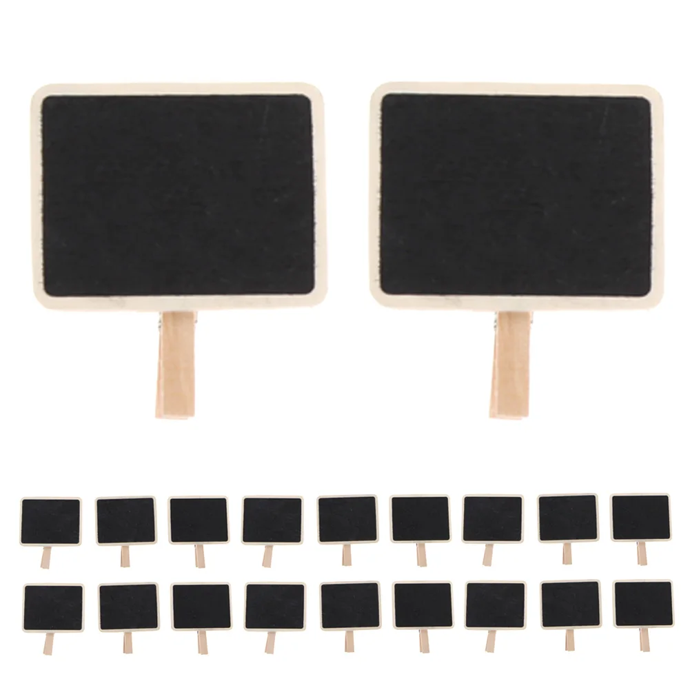 Blackboard Clip Party Props Mini Message Board Signs Portable 20pcs for Home Furnishing Decoration wooden blackboard,wooden chalkboard