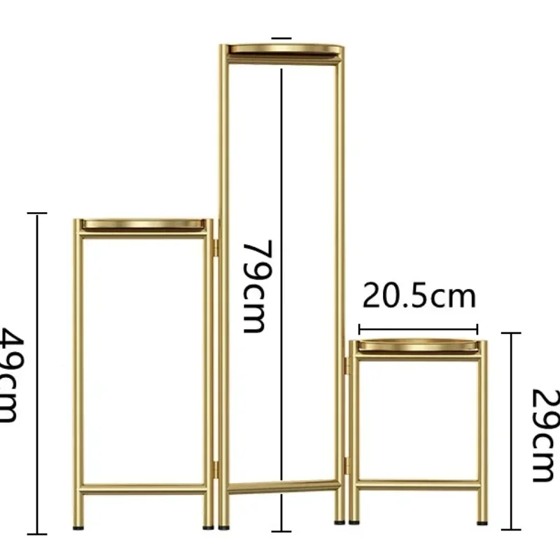 Nordic Multi-layer Plant Rack Flower Stand Foldable Floor-Mounted Organizer Home Decor Drop-off Flower Pot Holder Plant Stands