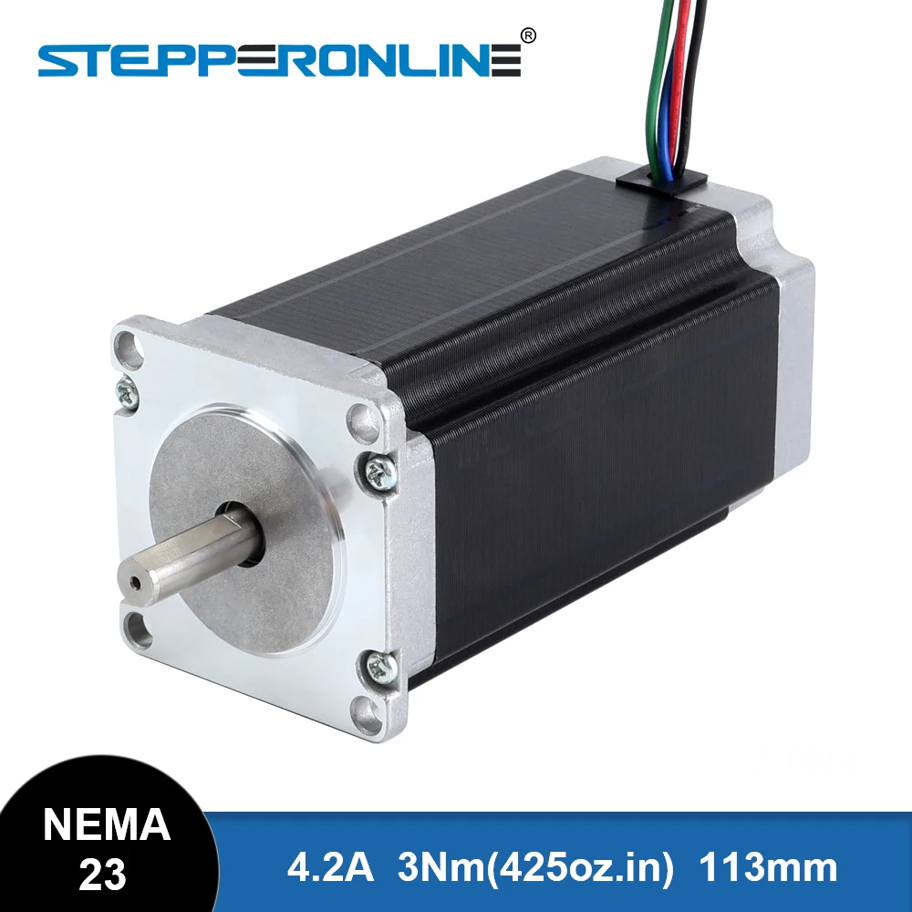 3Nm, 4.2A, 8mm de diâmetro, 4 fios, Fresadora CNC