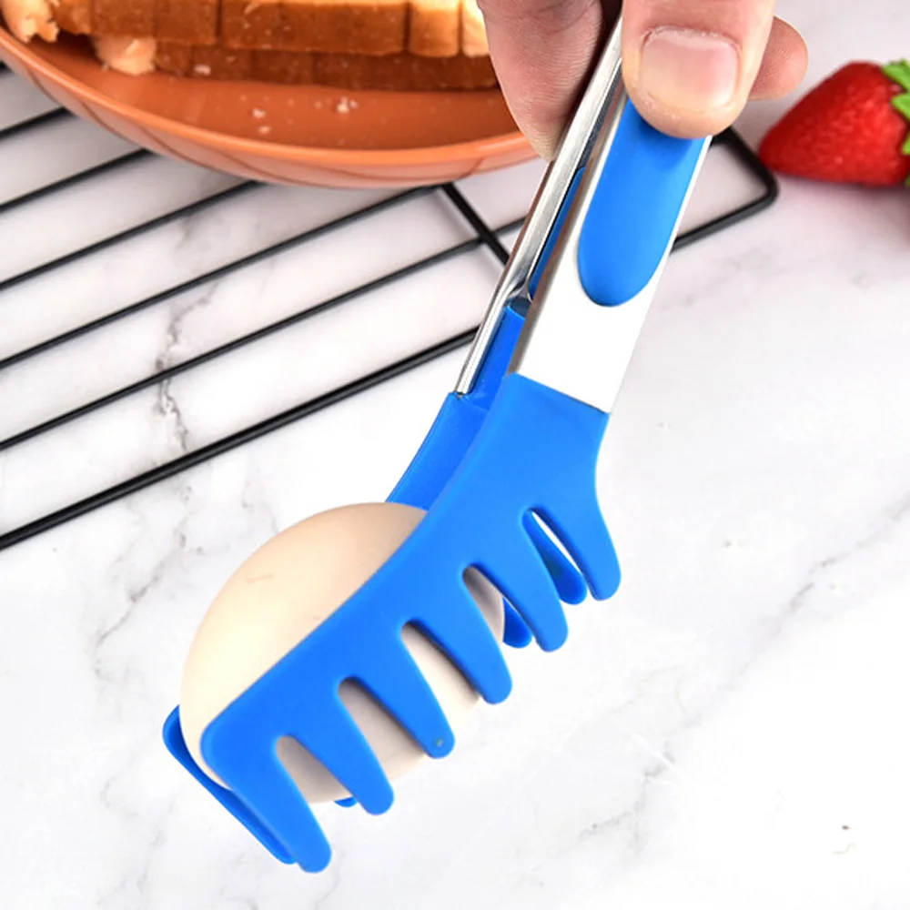 Description Picture 6 of itemSalad Silicone Clamp Pasta Barbecue Snack Cooking Utensils Noodle Tong Spaghetti Clip Kitchen Tool