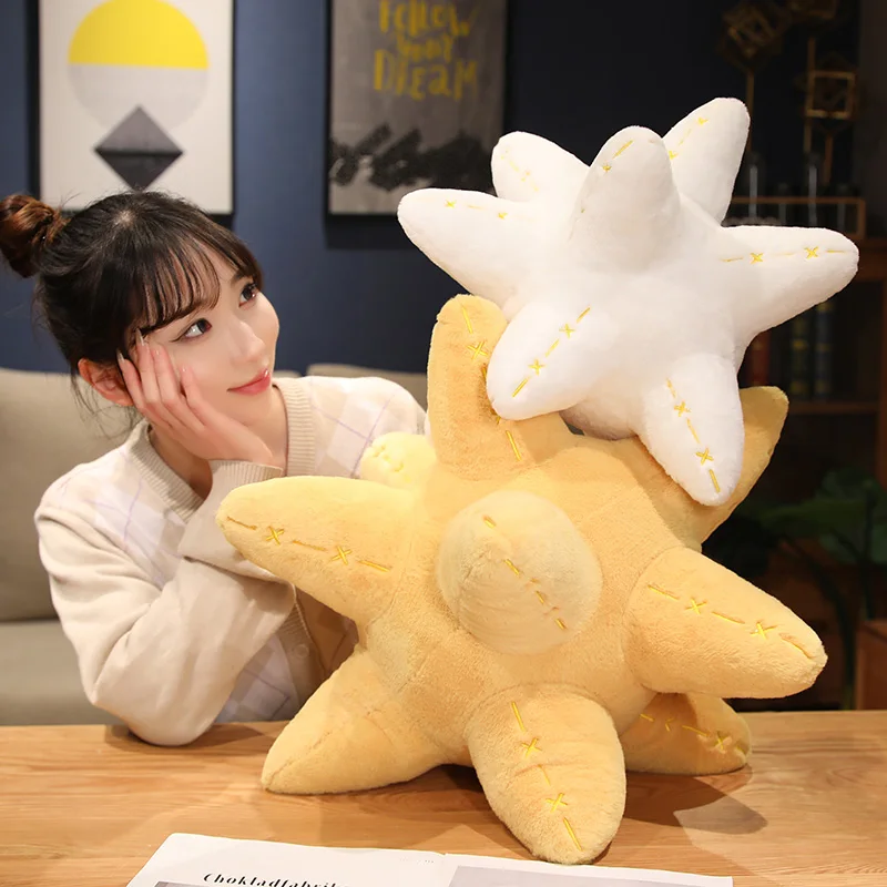 

Hot New Cartoon Creative Meteor Plush Doll Toy Soft Bed Sleeping Pillow Star Fish Plushie Home Sofa Decorative Cushion
