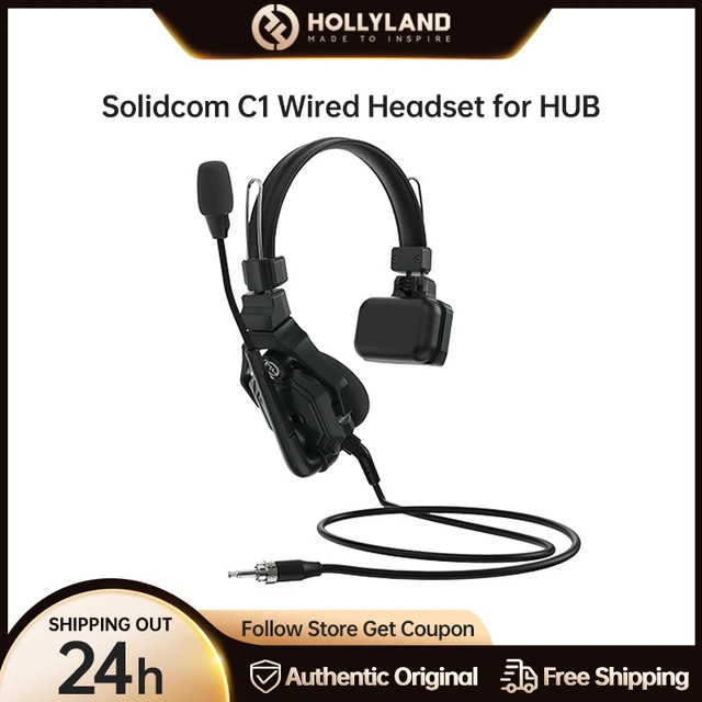 Hollyland – casque de Communication sans fil, appareil de Communication C1  Pro, Duplex complet, avec Microphone à une oreille - AliExpress