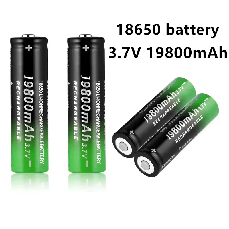 

2024 100% Bestseller 18650 Battery19800Mah Li-Ion Rechargeable Battery 3.7V For Led Flashlight Flashlight +Free Shipping