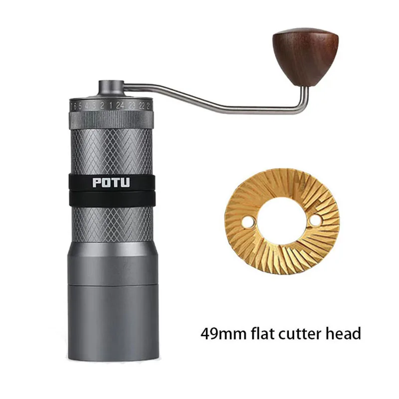 

New in High Quality Manual Coffee Grinder Mini Portable Adjustable 420 Stainless Steel Burr Grinding Mill Kitchen Accessories