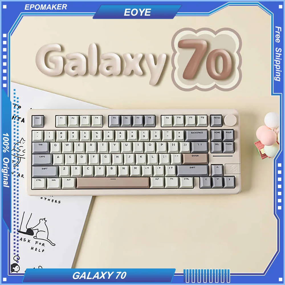 EPOMAKER Galaxy70 Aluminum Mechanical Keyboard 75%Layout