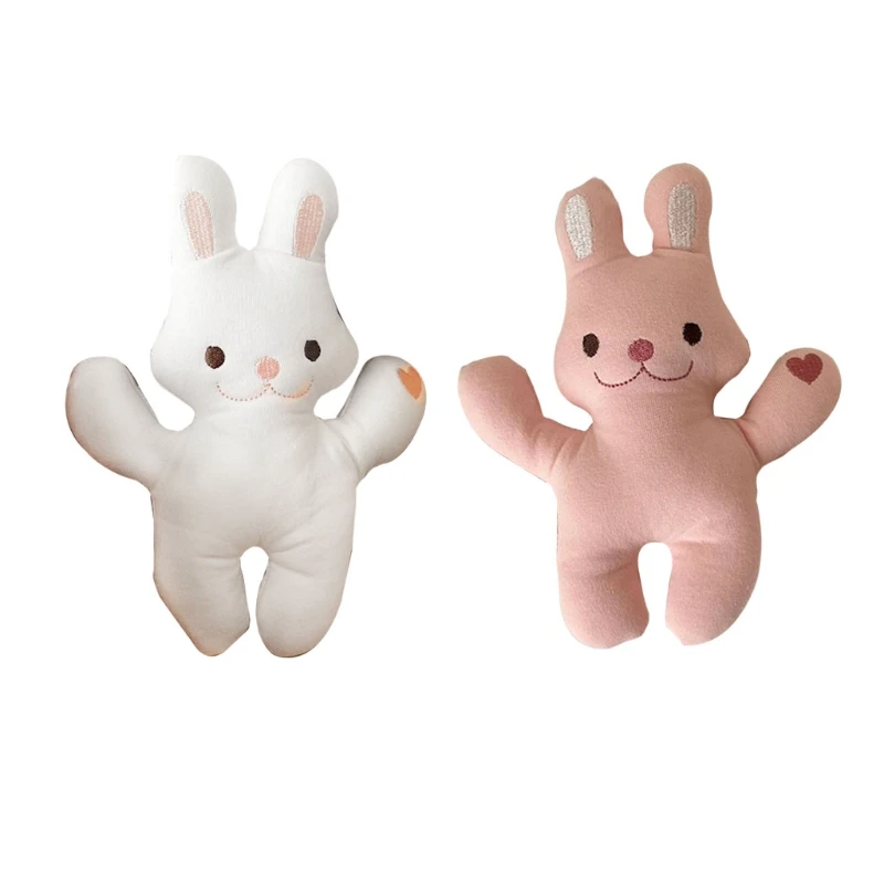 

20cm Easter Bunny Cuddle for Doll Stuffed Toy Rabbit Plush Surface PP Cotton Filled Loneliness Comfort Baby Kids New Dropship