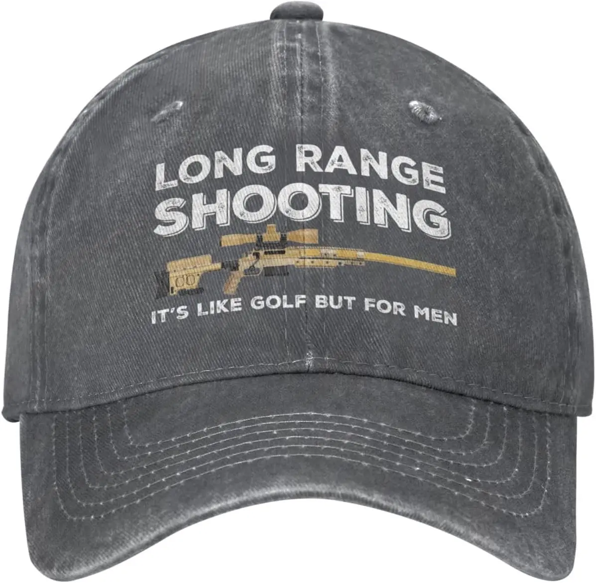 

Funny Hat Long Ranges Shooting It's Like Golf But for Men Hat for Men Dad Hats Vintage Cap