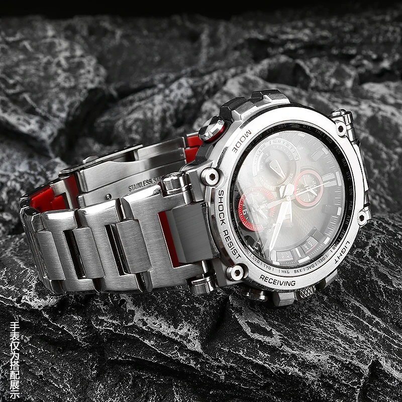 Enhanced Silicone Rubber & Metal Bracelet