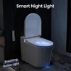 Smart Toilet, Wider Bidet with Heated Seat, Warm Water, Foot Sensor Auto Flushing, Modern Japanese Toilet for Bathroom 6