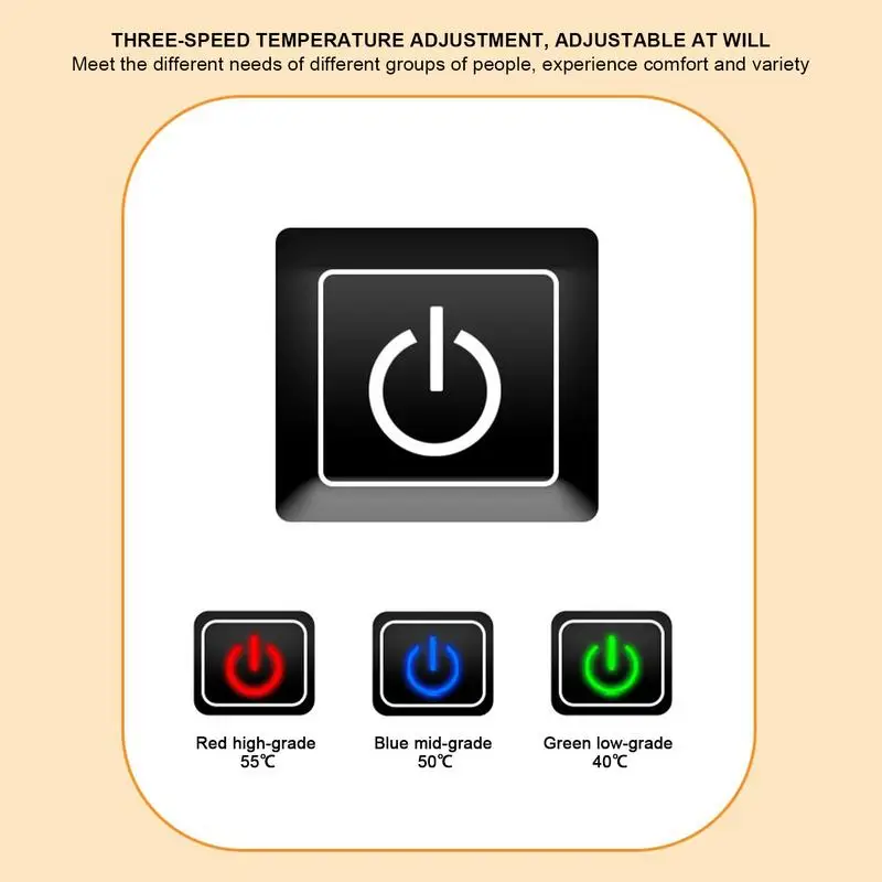 Lightweight USB Electric Heated Vest Jacket Washable With 3 temp Setting & 3 Heating Zones Adjustable Size Heating Clothing