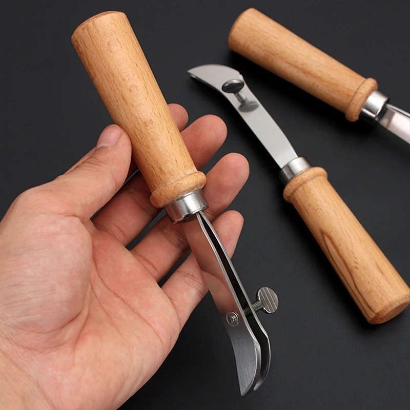 Leather Tool Leather Working Tools Adjustable Leather Edge Stitching Groover Craft Groove Gouge DIY Tool Crimper Slotting and Grooving