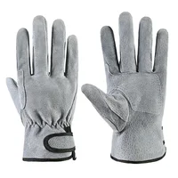 Work Gloves Leather Workers Work Welding Safety Protection Garden Sports Motorcycle Driver Wear-resistant Wood Cutting 1