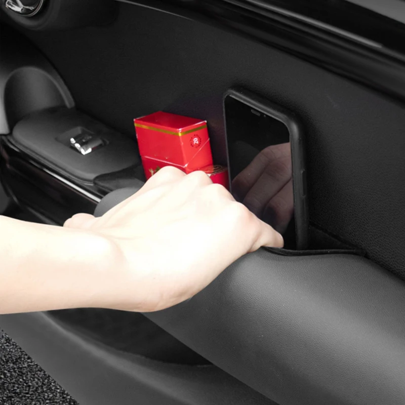 Car Styling Door Side Storage Box Door Handle Armrest Tray
