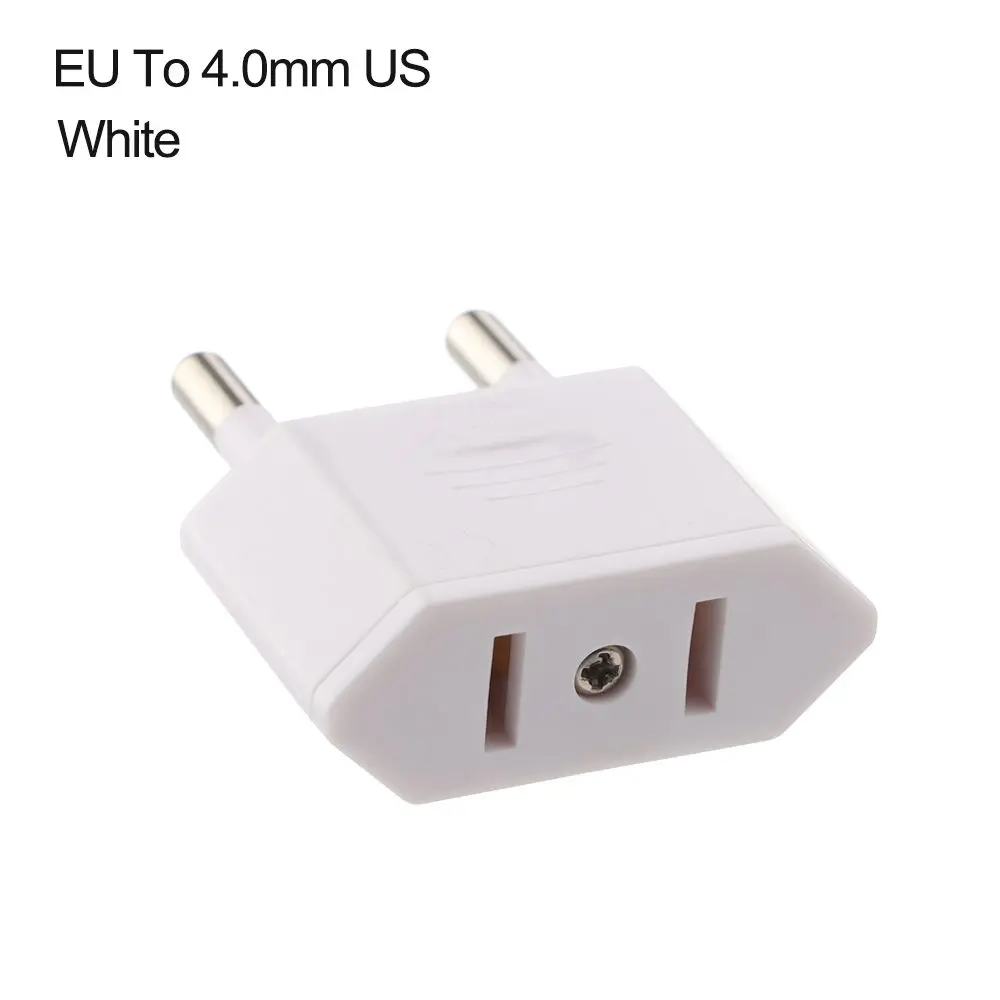 Universal Travel Power Adapter, American to European Plug Converter, 2-Pin Outlet Adapter