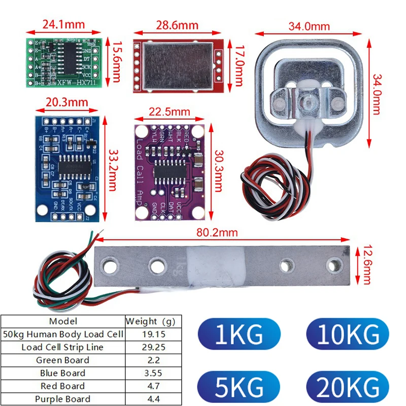 Digital-Load-Cell-Weight-Sensor-1KG-5KG-10KG-20KG-Portable-Electronic ...