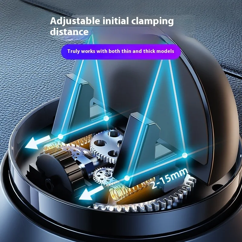 Eary Car Phone Holder Stand Mount for Dashboard With 360 Rotatable Stand for iPhone 17 16 Pro Max Samsung S25 Ultra Z Fold 7 6 5