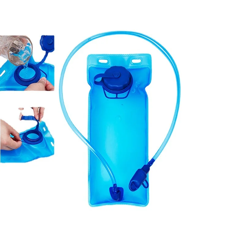 Bolsa de agua potable de 2L para exteriores, mochila para motocicleta, suministros de Camping, plegable, para senderismo, bicicleta, cubo grande para caminata natural, Camelback