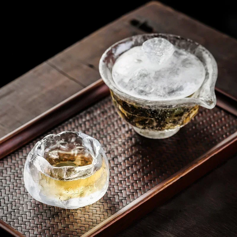 Set da tè Kungfu Gaiwan vetro borosilicato alto tradizionale tazza da tè Fairnes