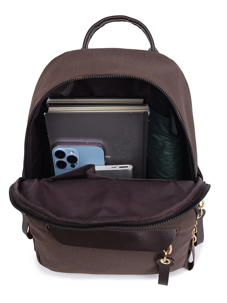 2026 Persönlichkeit, hochwertiger Rucksack, Trend-Reise, kleiner Rucksack für Damen, vielseitig, modisch, Farbblock, Diebstahlsicherung, College-Taschen – Detail 38