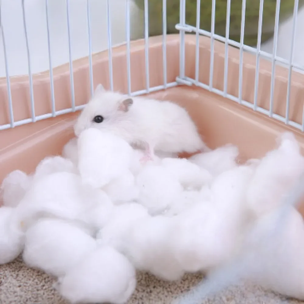 Colorful Winter Warm Cotton Ball 200pcs for Hamster Rat Mouse Small Animals Supplies for Pet Cotton Nest