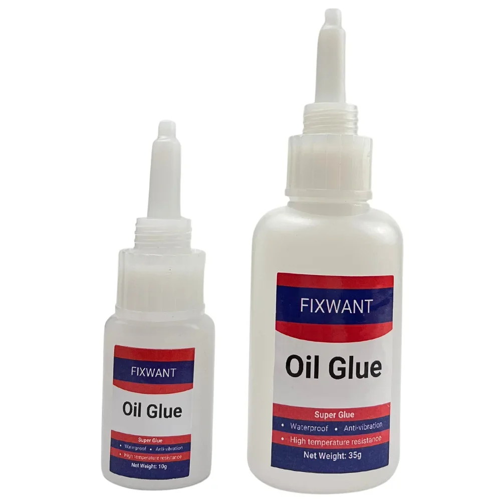 FIXWANT 범용 고강도 유성 접착제, 초강력 플라스틱 목재 세라믹 고무 금속 방수 접착제, 10g/35g