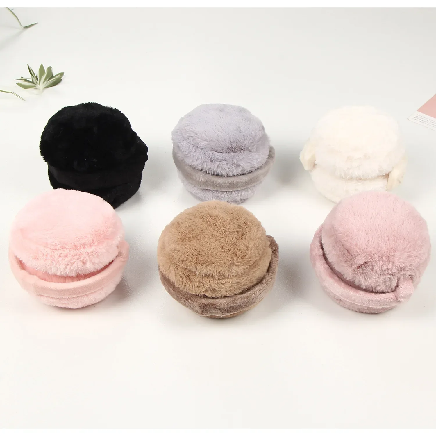 Warm Earmuffs Soft Plush Ear Warm Winter Folded Earmuffs for Women Men Fashion Solid Earflap Outdoor Cold Protection Antifreeze Ear Cover