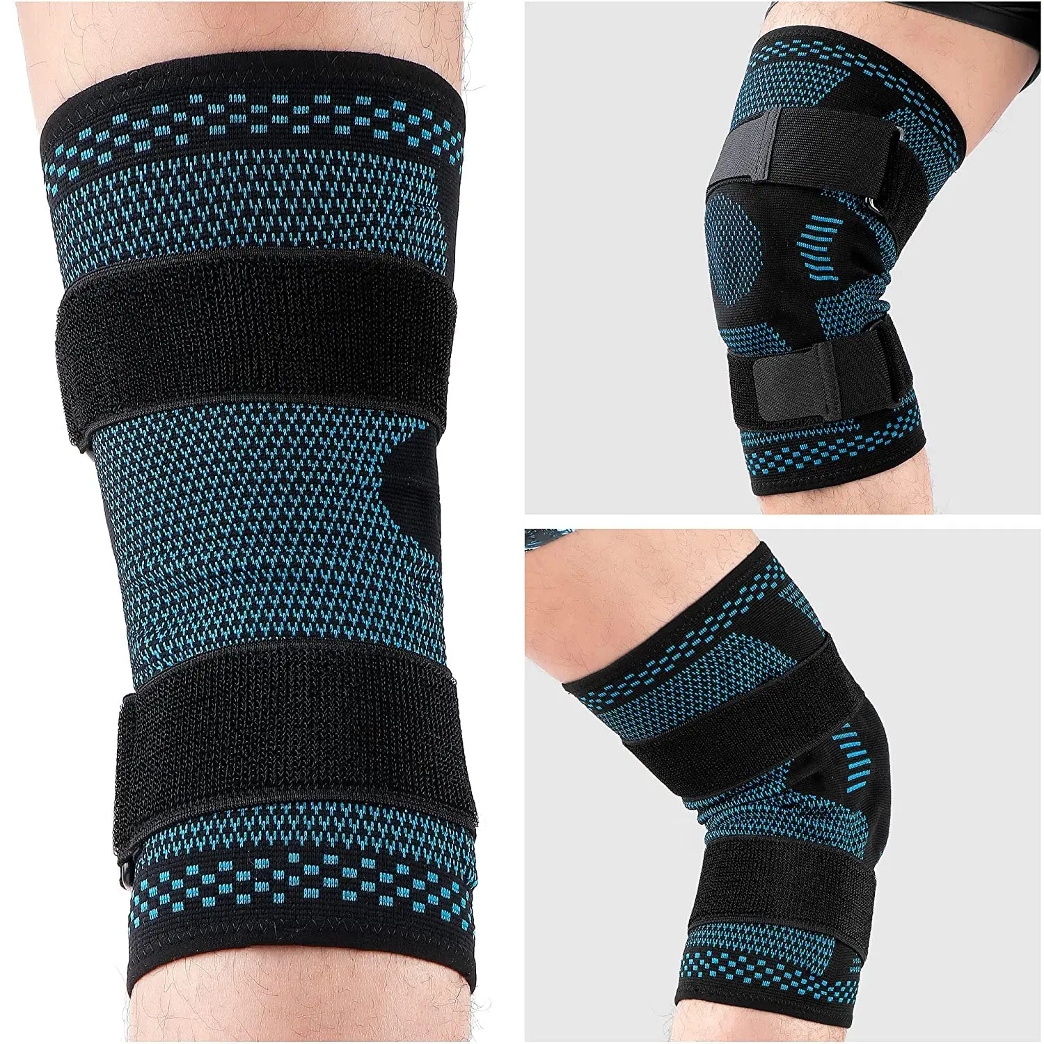 1 Stuks Kniebrace Ondersteuning Compressiehuls Met Zijstabilisatoren En Patella Gel Voor Knie Pijn Meniscus Traan Acl Blessure Herstel