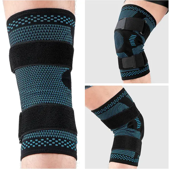 1PCS Knee Brace Support Compression Sleeve with Side Stabilizers and Patella Gel for Knee Pain Meniscus Tear ACL Injury Recovery 6