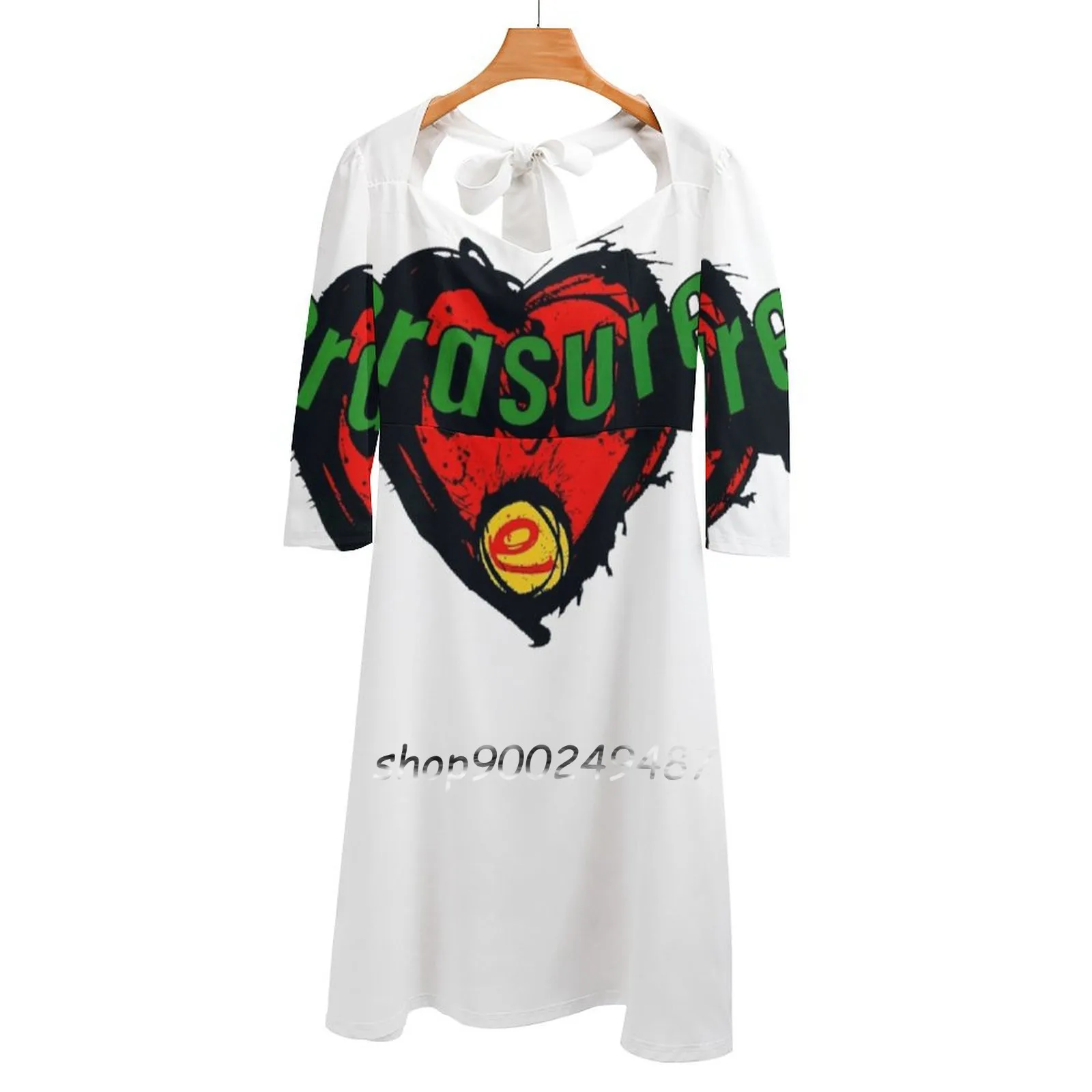

Erasure-Victim Of Love Evening Party Dresses Midi Sexy Dress Female Sweet One Piece Dress Korean Erasure Heart Victim Of Love