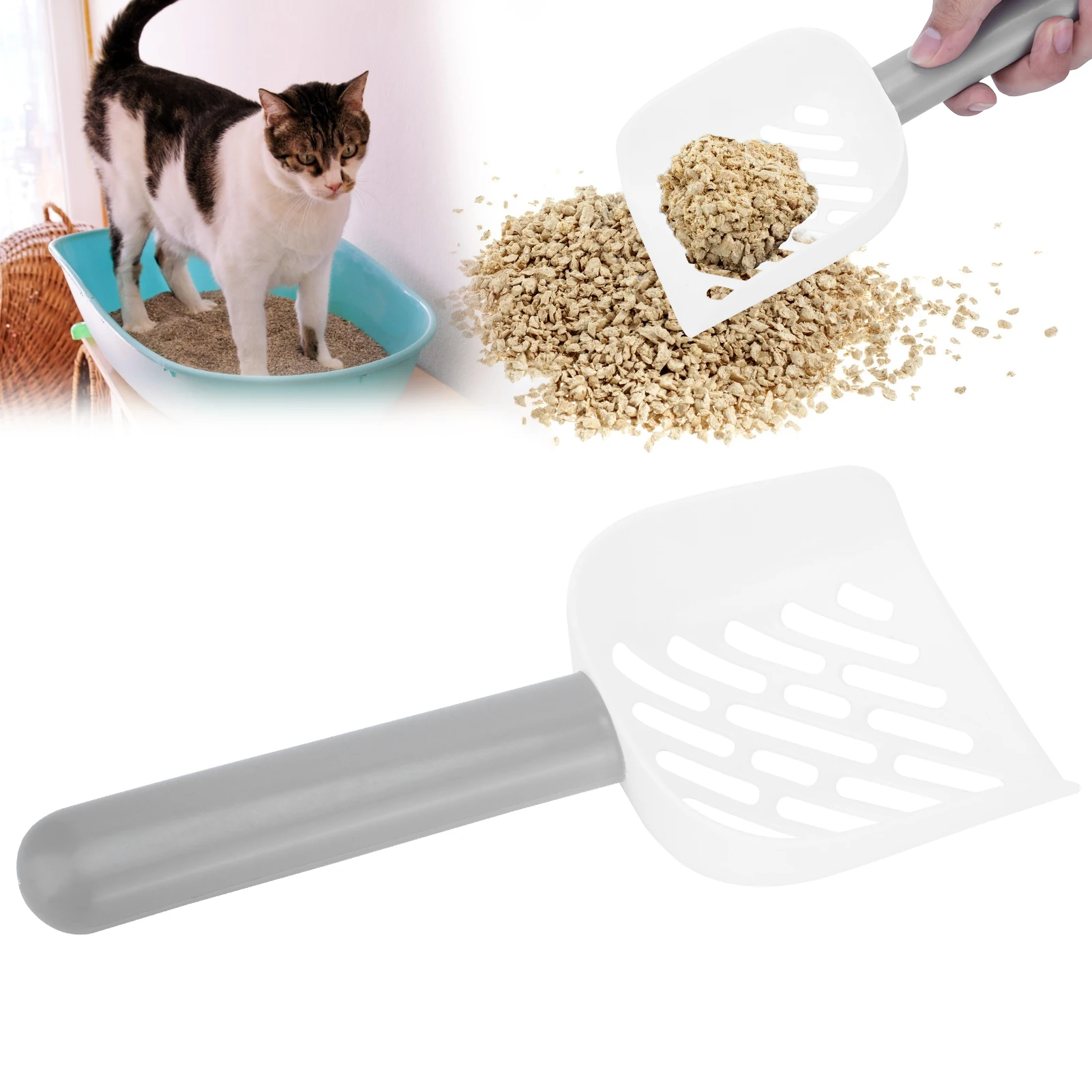 

Cat Litter Shovel Indoor Portable Sand Scoop Pet Cleaning Tool Toilet Feces Clean Up Practical Supplies