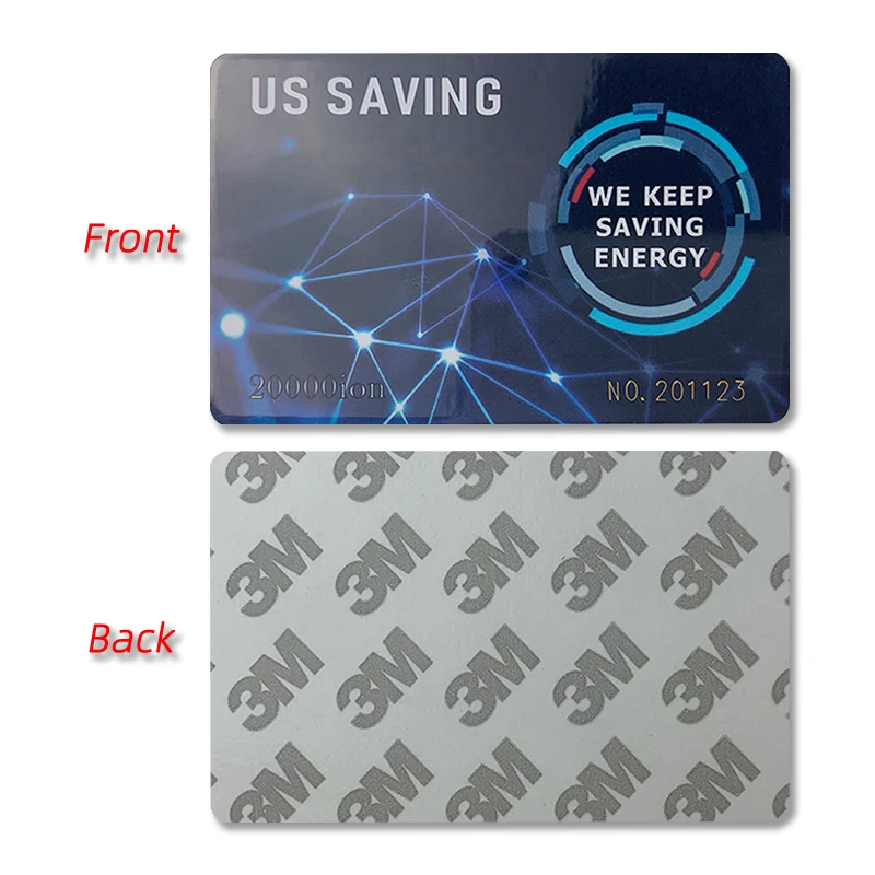 Bio 2000 negative ions power saver energy card terahertz chip electronic power saving card power saving card