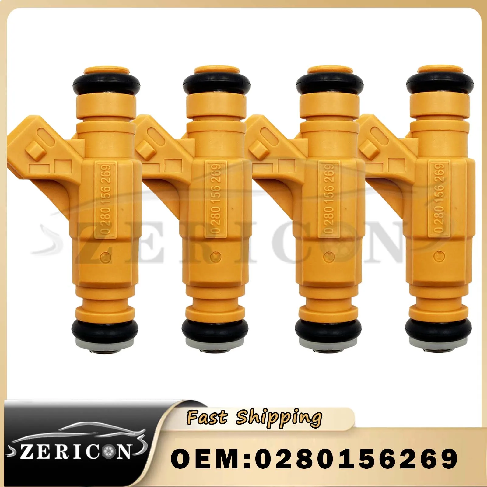 

4 шт., 0280156269 новые форсунки топливных форсунок для FIAT IDEA 1,4 Flex 2005-2015 1,4 2006 OE #55100258, высокое качество