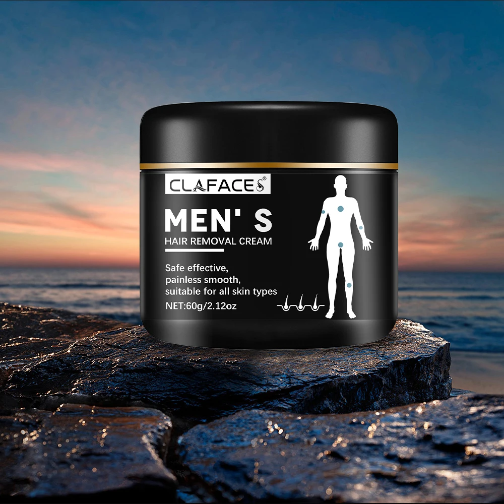 Men Painless Hair Remover Cream Mild Non Irritating Inhibition Hair Growth Eliminate Beard Body Chest Private Parts Depilatory 2