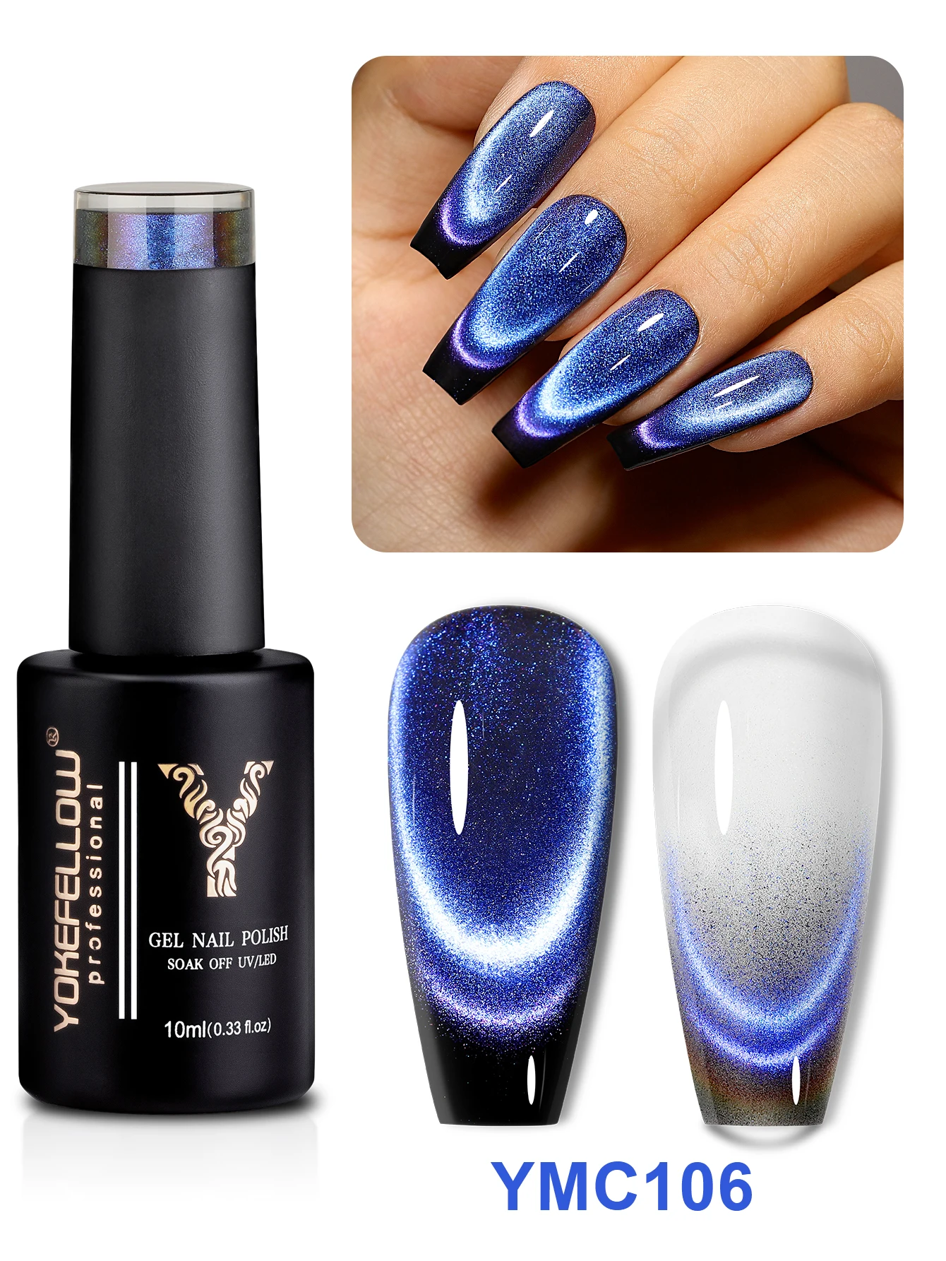 NEW YOKEFELLOW 5pcs 10ml Dreamland Magnetic Gel Nail Polish Set Semi Permanent Soak Off UV LED Manicure For Nail Art Gel Varnish 5