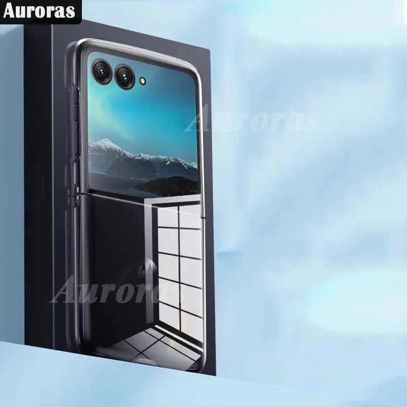 Per Motorola Razr 40 Ultra Case Luxury Pc Clear Anti-Collision Bumper Shell Per Moto Razr 40 Ultra Razr + Plus 2023 Hard Cover