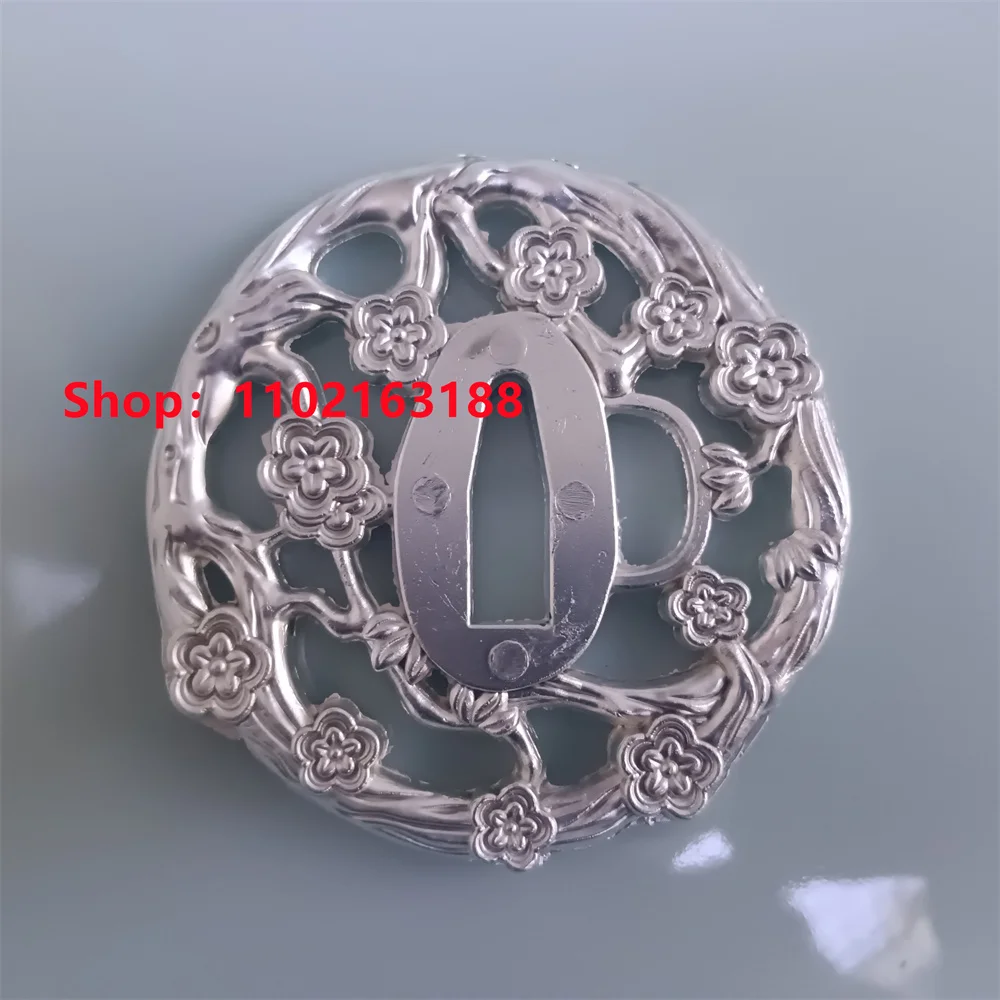 

Very Nice Tsuba Guard Handguard Alloy Material For Real Japanese Katana Samurai Sword Fittings Plum Blossom Theme