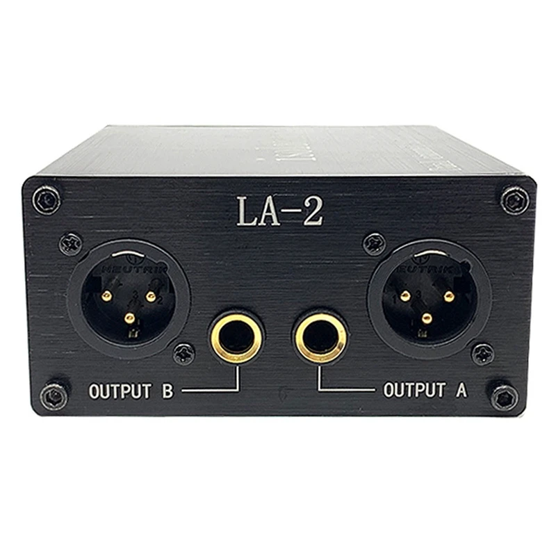 

LA-2 Audio Signal Isolator 6.35 XLR Head Mixer Audio Current Acoustic Noise Filter Remover