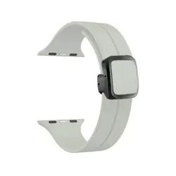 Versatile Magnetic Silicone Sports Strap - 38mm 40mm 41mm (Starlight)